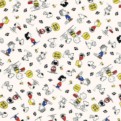 Snoopy Charlie Brown Paw Pad Fabric by Sanrio - modeS4u