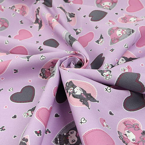 La Mia Melody Kuromi Bambola Fiocco Cuore Viola 2