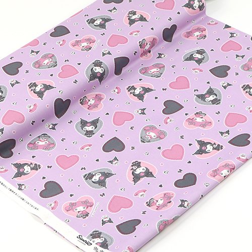 La Mia Melody Kuromi Bambola Fiocco Cuore Viola 3