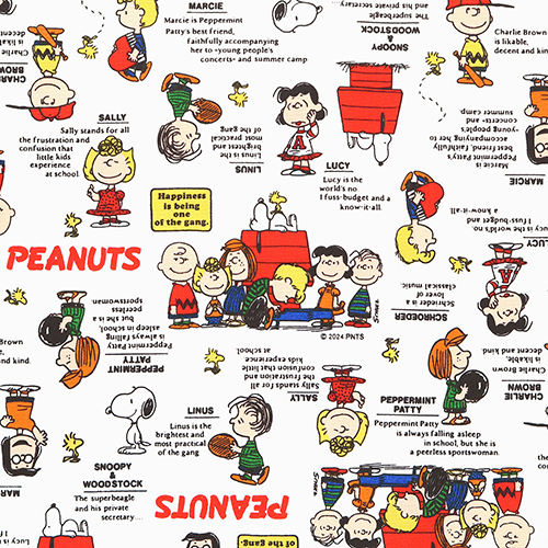 Citations D'Amour De Snoopy 75e Anniversaire Naturel Tissu par Sanrio