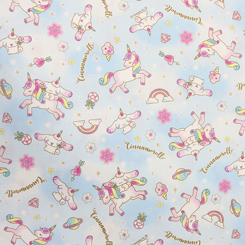 Cinnamoroll Arcobaleno Unicorno Caramelle Fiori Tessuto
