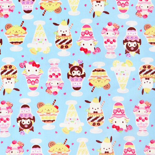 Sanrio Character Mix Pudding Sundae Parfait