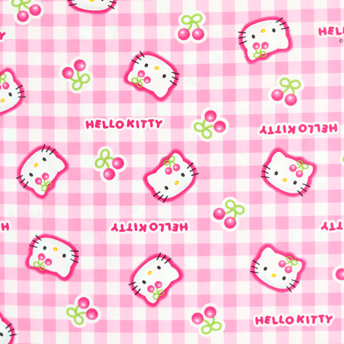 Hello Kitty Fantasia Quadretti Vichy Con Ciliegie