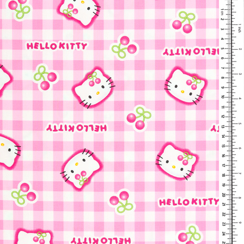 Hello Kitty Kirsch-Gingham-Karo 1