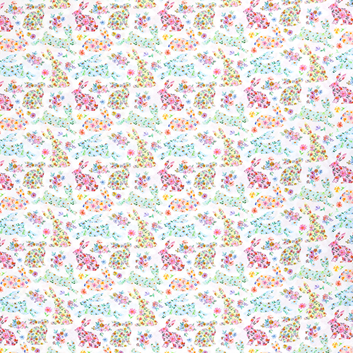 Lapin De Printemps Fleurs De Pâques Hippity Hop 4