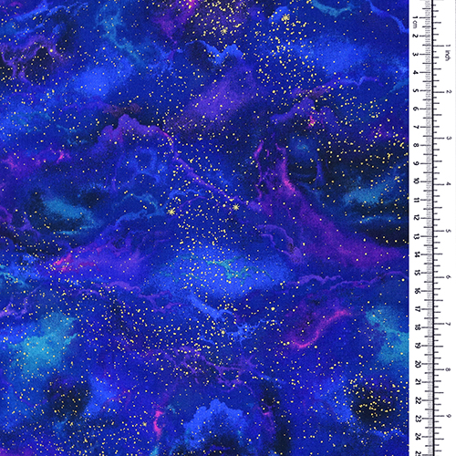 Galaxie Cosmique Ciel Étoilé Métallique 1