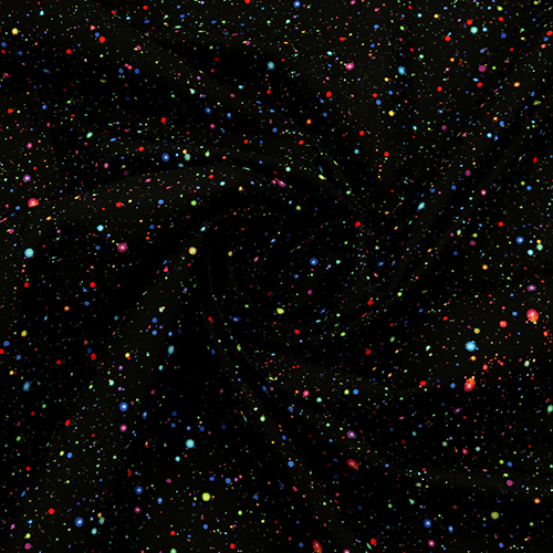 Galaxie Colorée avec des Points Spatiaux 2