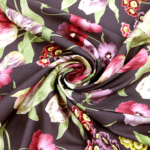 Vintage Botanical Tulips Pansy Bouquet 2