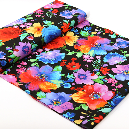 Grandes Fleurs Peintes Lumineuses Fleurs Arc-en-ciel 3