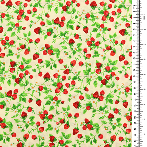 Delicate Small Strawberries on Vines 1