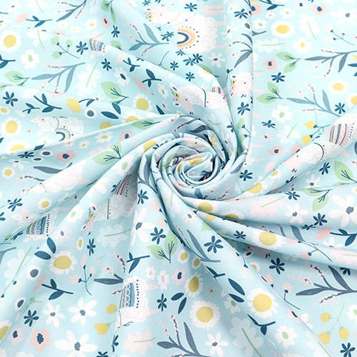 Lama Pastel Printemps Jardin Fleurs 2