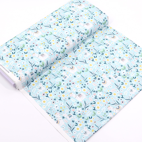 Lama Pastel Printemps Jardin Fleurs 3