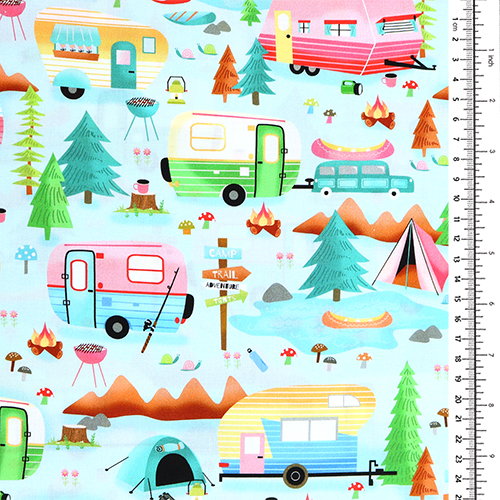 Caravanes Tentes Camping Forêt Sauvage 1