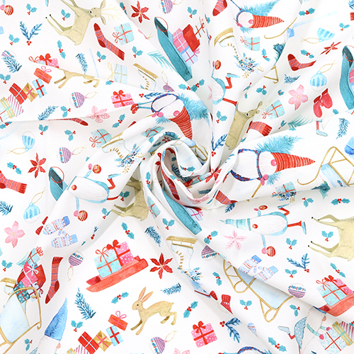 Assorted White Christmas Sleigh Reindeer 2
