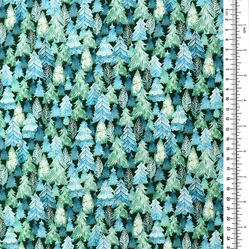 Arktische immergrüne Bäume Winterwald 1
