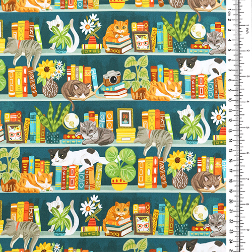 Cat Bookshelf Purrfect Life 1