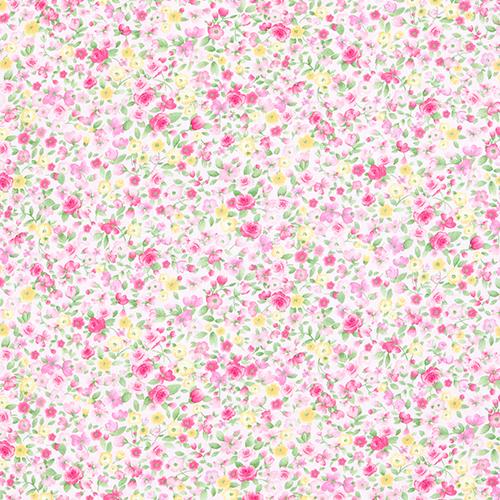 Petites Fleurs Vintage Aquarelle Ditsy Tissu par Timeless Treasures