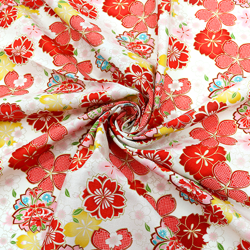 Fleurs de Cerisier à Motifs Dorés 2