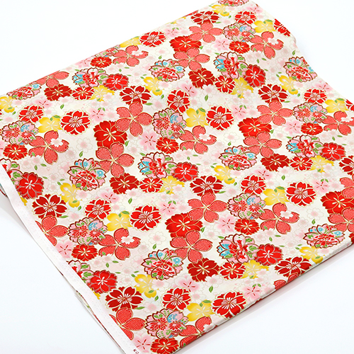 Fleurs de Cerisier à Motifs Dorés 3