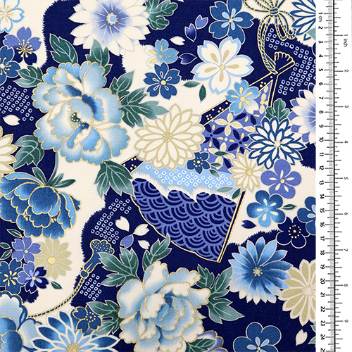 Fleurs de Tambour à Éventail Classiques en Or 1