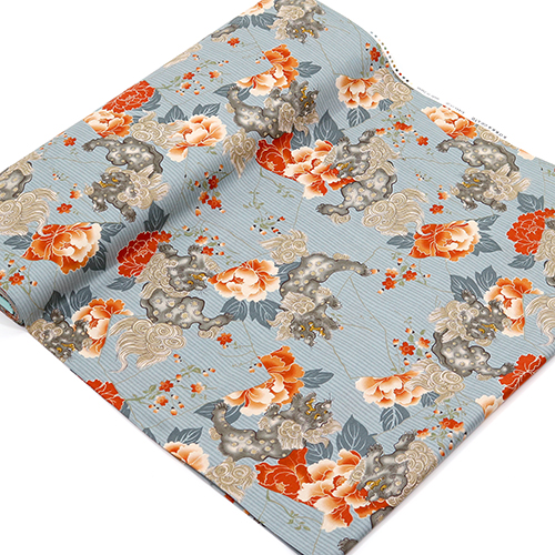 Lion Japonais Foo Dog et Pivoine 3
