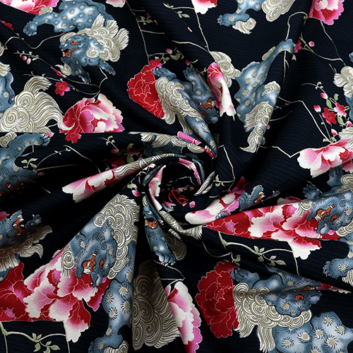 Lion Japonais Foo Dog et Pivoine 2