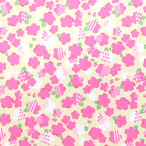 Mignonne Fleur de Prunier Rétro Colorée