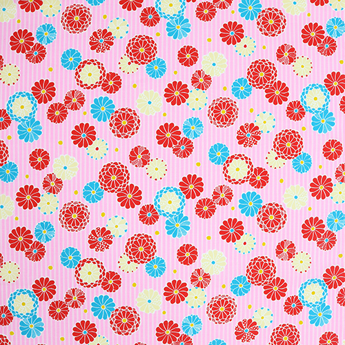 Cute Retro Chrysanthemum Stripe 4