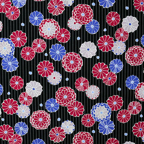 Mignon Rétro Chrysanthème à Rayures