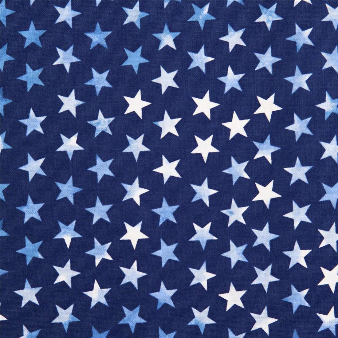 Blue White Tie-Dye Stars Fabric by Timeless Treasures - modeS4u