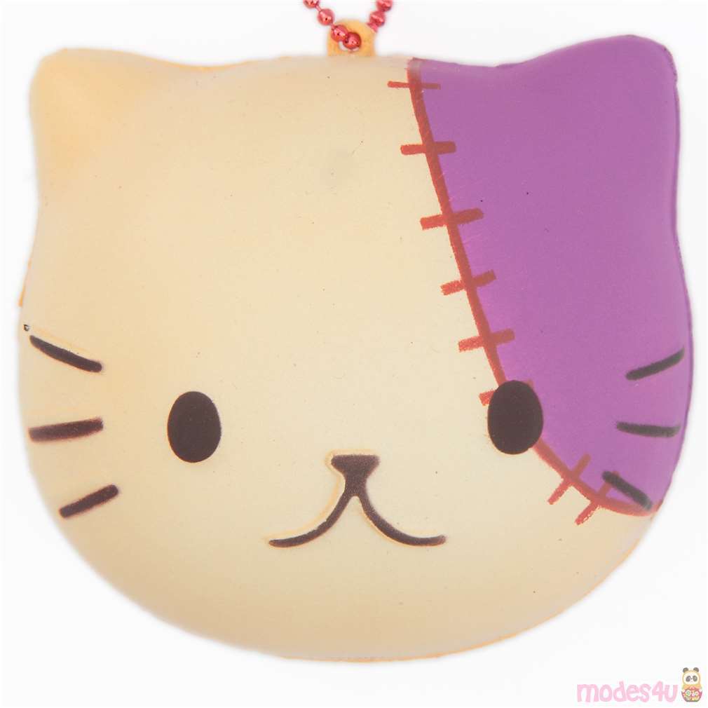 Cafe Sakura monster cat face Halloween bread bun squishy modeS4u