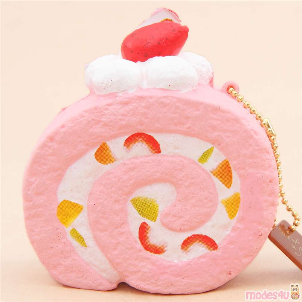 Cafe De N Scented Pink Roll Cake Food Squishy Modes4u