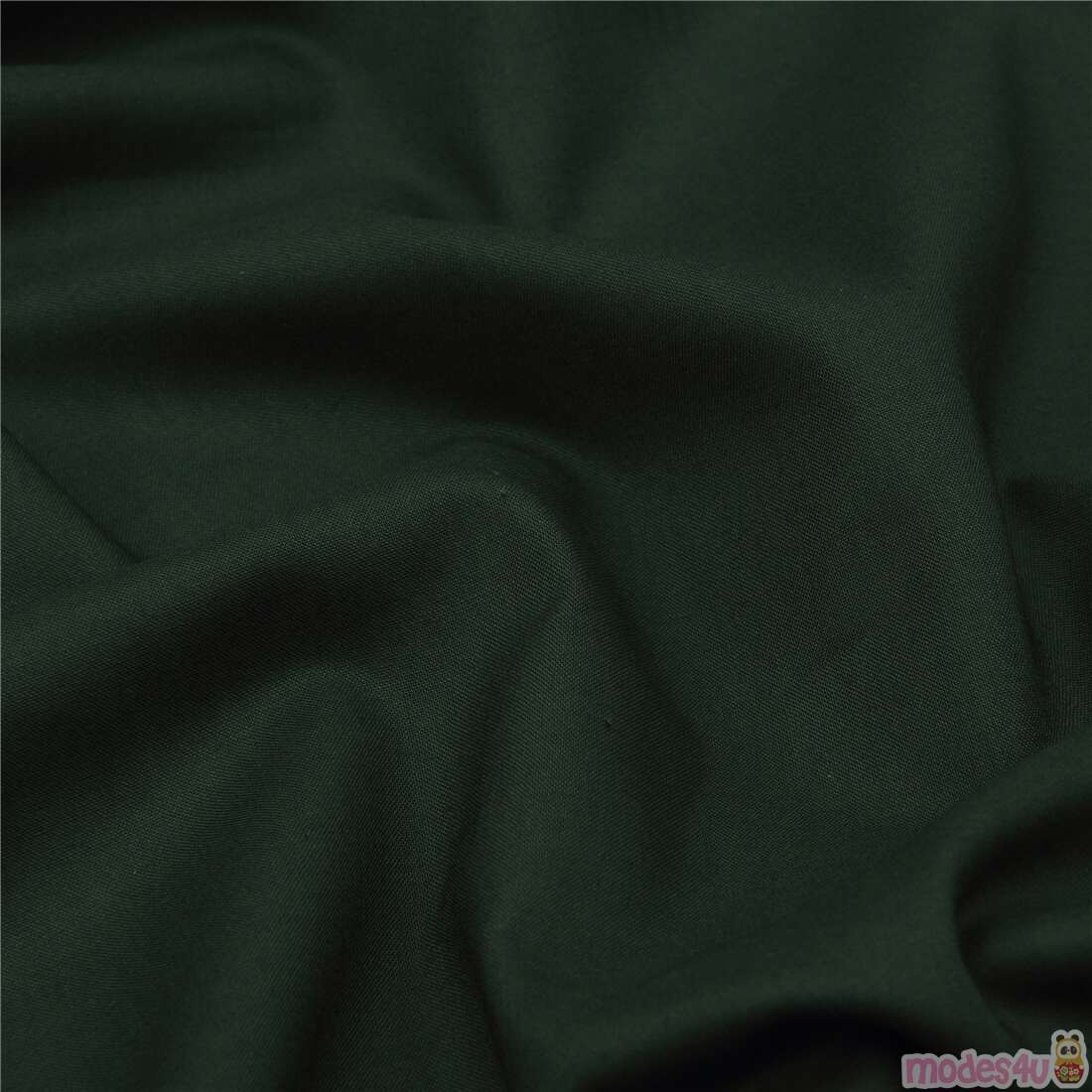 Tela lisa en color verde oscuro de Cosmo Fabric by Cosmo - modesS4u
