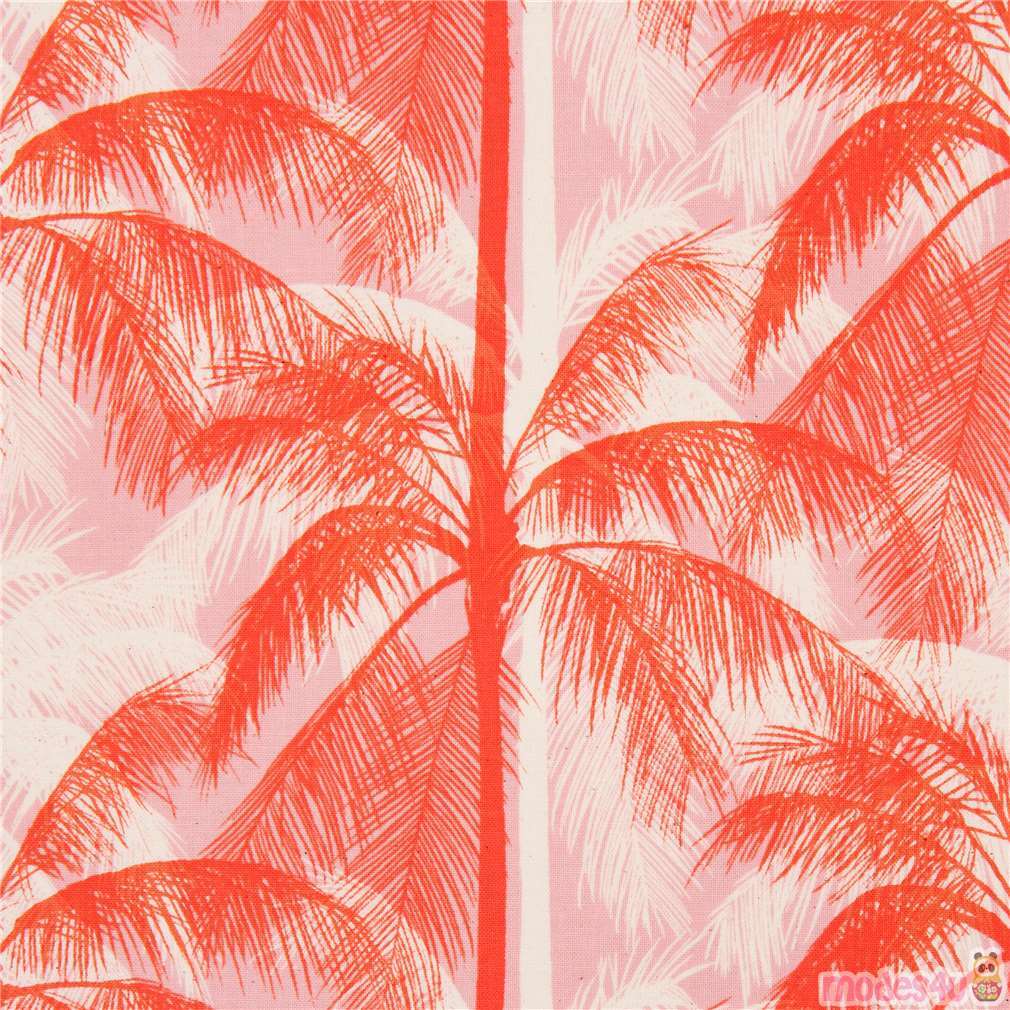 Palm Trees in Black and White, Flannel Fabric, 44 Wide, 100% Cotton