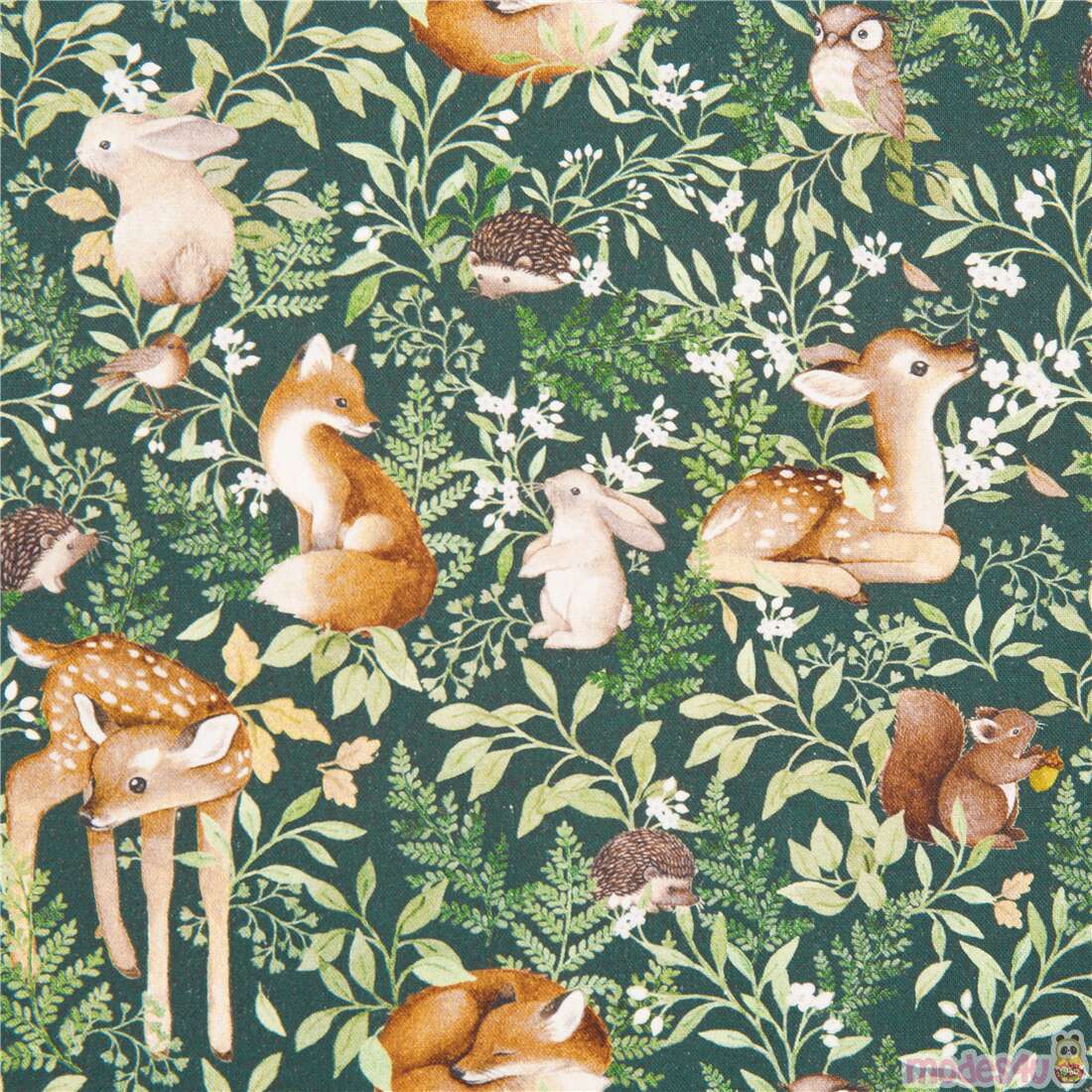 Little Fawn and Friends Forest Dreams Fabric by Dear Stella - modes4u