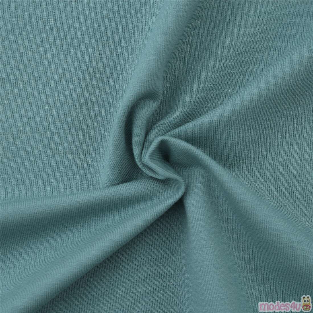 Light teal French Terry Robert Kaufman solid knit fabric Fabric by ...