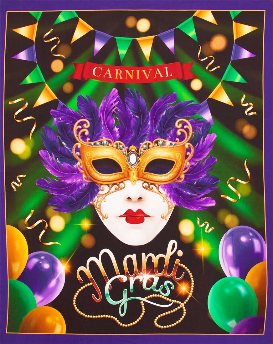  KYKU Mardi Gras Mask Tapestry Carnival Tapestries