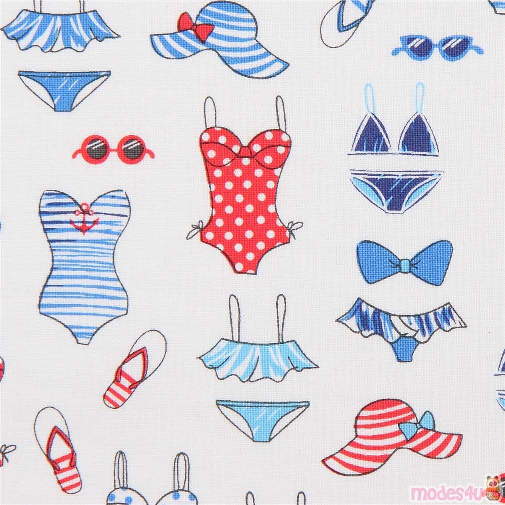 Michael Miller fabric with swimsuits - modeS4u
