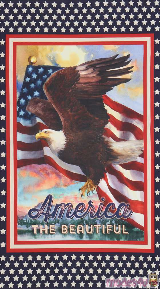 Patriotic American fabric by Robert Kaufman Fabric by Robert Kaufman