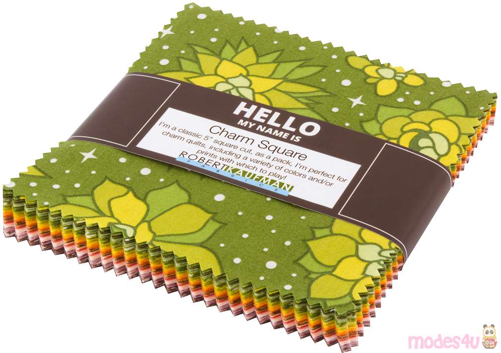Robert Kaufman Charm Pack fabric bundle with flowers modes4u