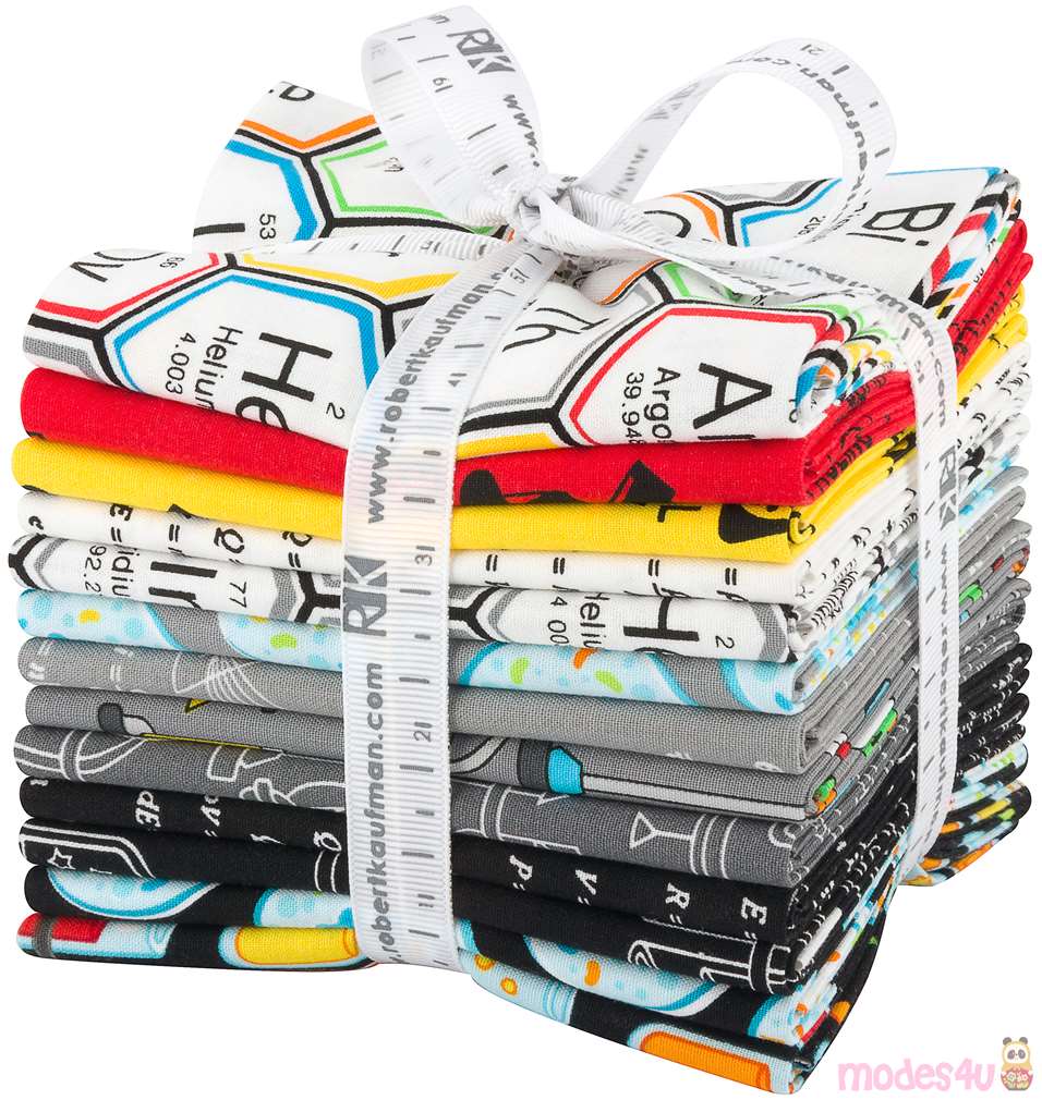 Lot de coupons Fat Quarter, tissus Robert Kaufman sur le thème des