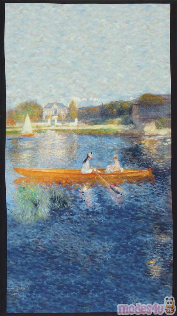 Robert Kaufman Renoir boat panel fabric by Robert Kaufman - modeS4u