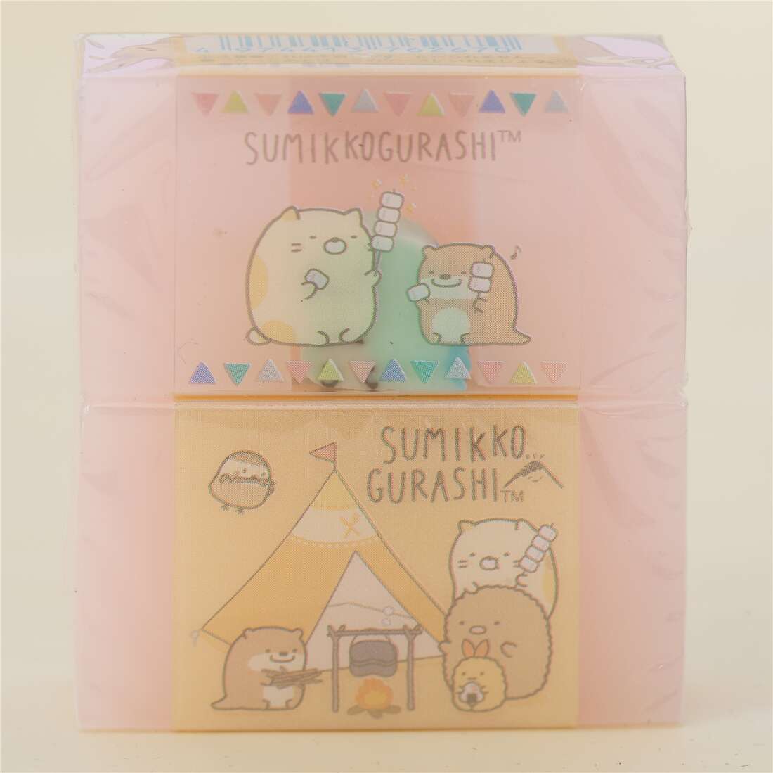 San-X scented Sumikkogurashi and friends camping eraser with mini animal -  modeS4u