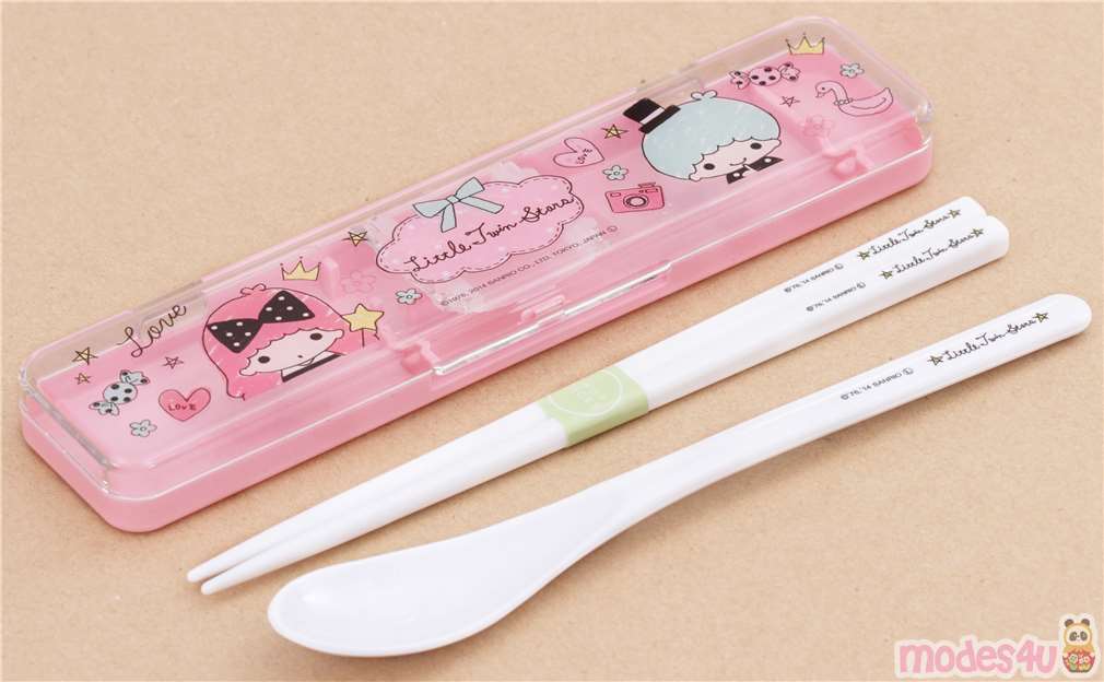 Sanrio Little Twin Stars Bento Spoon Chopsticks by Crux - modeS4u