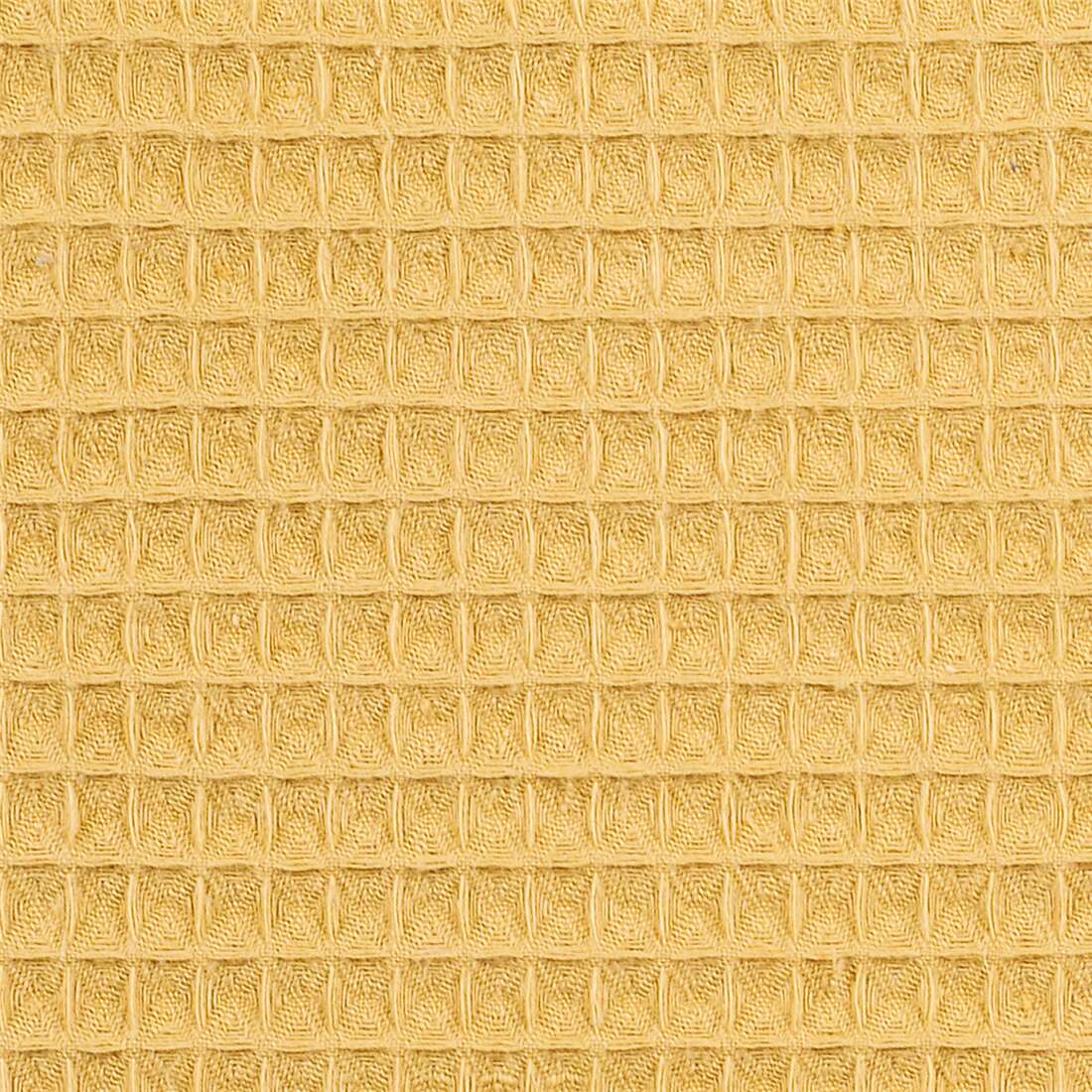 Solid Waffle Burnt Yellow Fabric by Stof France - modeS4u