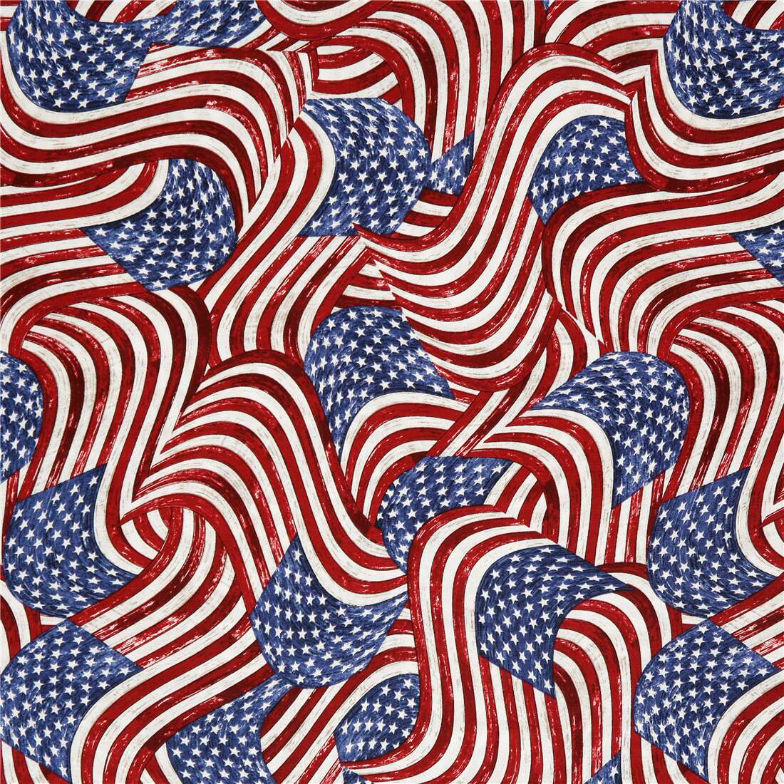 United States Of America Swirling Flags Fabric By Timeless Treasures Modes4u 7455