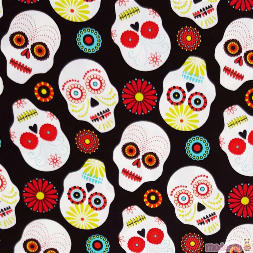 Fat Quarter (50 x 56 cm) - Timeless Treasures colorful tossed sugar ...