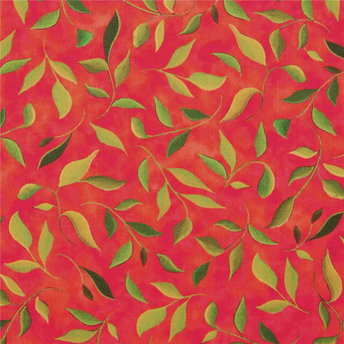 Red Leaf quilt fabric
