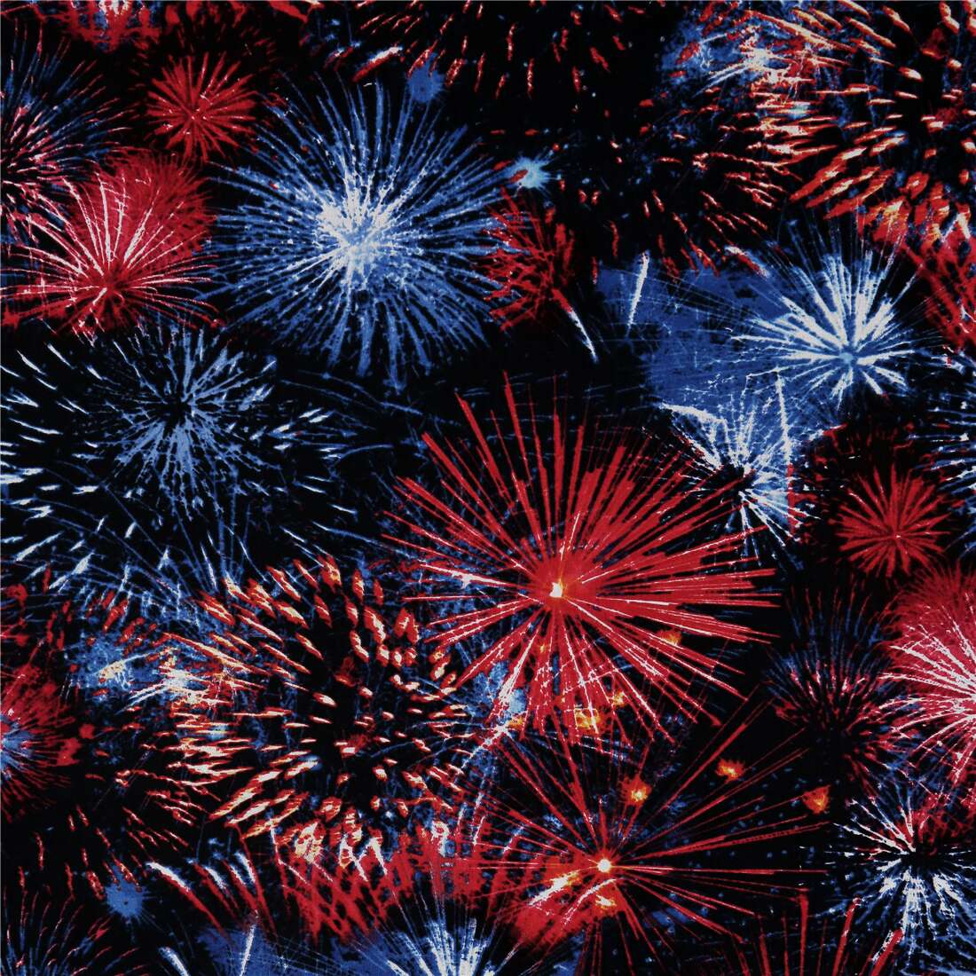 red white and blue firework