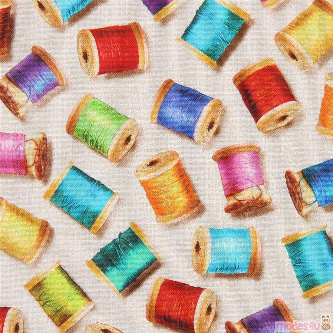 Spools of Thread Fabric